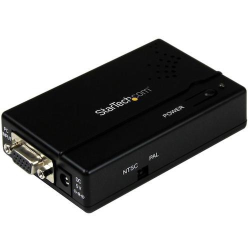 ■StarTech VGA - コンポジットRCA/S端子ダウンスキャンコンバーター/ビデオ映像スケーラー/PCからTV〔品番:VGA2VID〕【5976400:0】[法人・事業所限定][外直送元][店頭受取不可]