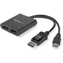 ■StarTech ディスプレイアダプター/DisplayPort 1.2 - 2x DP/4K30Hz/Windowsのみ/マルチモニター〔品番:MSTDP1...