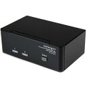 ■StarTech KVMスイッチ/2ポート/2画面/DVI/1900 x 1200/USB 2.0ハブ/PC パソコン CPU切替器〔品番:SV231DD2D...