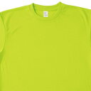 ■アイトス ドライ半袖Tシャツ(ポケット無し)(男女兼用) AZ8090 ライトグリーン L〔品番:AZ8090016L〕【6039318:0】[送料別途見積り...