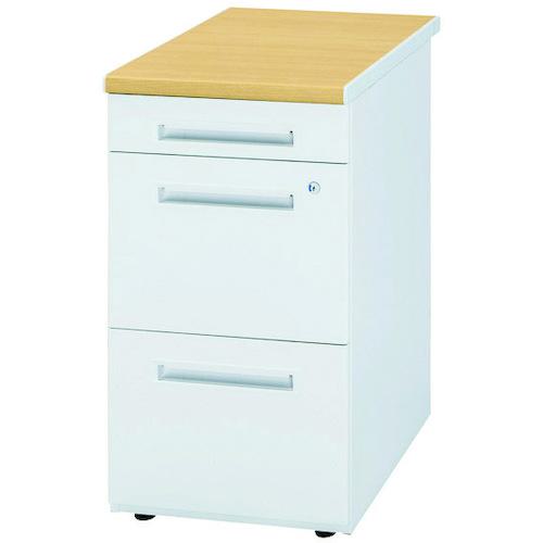 ■トヨスチール 脇デスク(3段) 50SNH-046APW ペールアルダー〔品番:50SNH046APW〕【6068564:0】[送料別途見積り][法人・事業所限定][外直送][店頭受取不可]