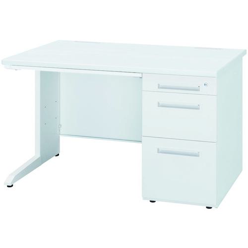 ■トヨスチール 片袖デスク 50SBL-128BRWW ホワイト〔品番:50SBL128BRWW〕【6070249:0】[送料別途見積り][法人・事業所限定][外直送][店頭受取不可]