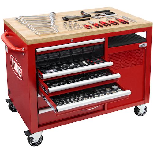 ■TONE アイランドキャビネットセット〔品番:TCXT9120〕【6090368:0】[法人・事業所限定][外直送元][店頭受取不可]