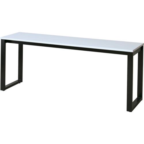 ■弘益 カウンターテーブル ブラック脚 ホワイト 〔品番:ASOCT1845BWH〕【6092951:0】[送料別途見積り][法人・事業所限定][直送][店頭受取不可]