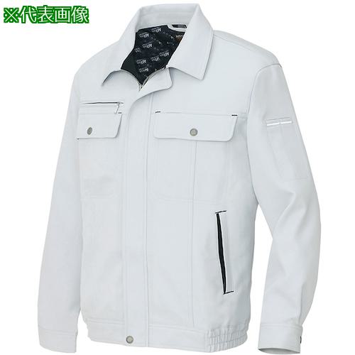 ■アイトス 長袖ブルゾンB(男女兼用)AZ6560 シルバーグレー×ブラック LL〔品番:AZ6560003LL〕【6093697:0】[送料別途見積り][掲外取寄][店頭受取不可]