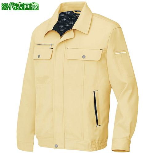 ■アイトス 長袖ブルゾンB(男女兼用)AZ6560 イエロー×ブラック 6L〔品番:AZ65600196L〕【6097041:0】[送料別途見積り][掲外取寄][店頭受取不可]