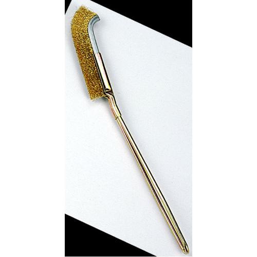 ■八ツ矢 チャンネルブラシJ型 真鍮〔品番:46217〕【6198981:0】[送料別途見積り][掲外取寄][店頭受取不..