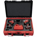 ■milwaukee M12 FUEL パワーパック(振動ドリル、インパクトドライバー)〔品番:M12FPP2A25252PJP〕【6225273:0】[店頭受...