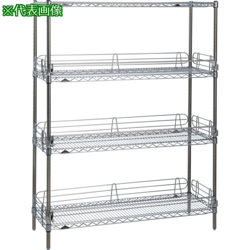 ■ERECTA エレクターシェルフ スーパーシリーズ 落下防止ワイヤーシェルフ W1821mmxD460mmxH1587mm 4段 〔品番:MS1820P1590W4L4〕【6225906:0】[送料別途見積り][法人・事業所限定][外直送][店頭受取不可]