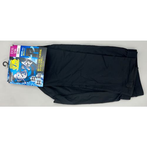 ■【在庫限り】okamoto 鬼冷ワーク無地レギ10分丈冷感吸水L-LL:wh ブラック〔品番:6789956390〕【6260855:0】[店頭受取不可]