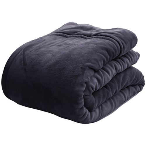■グリーンクロス mofua あったかさをためこむ4層毛布 シングル チャコールグレー〔品番:6300047535〕【6286249:0】[送料別途見積り][法人・事業所限定][外直送][店頭受取不可]