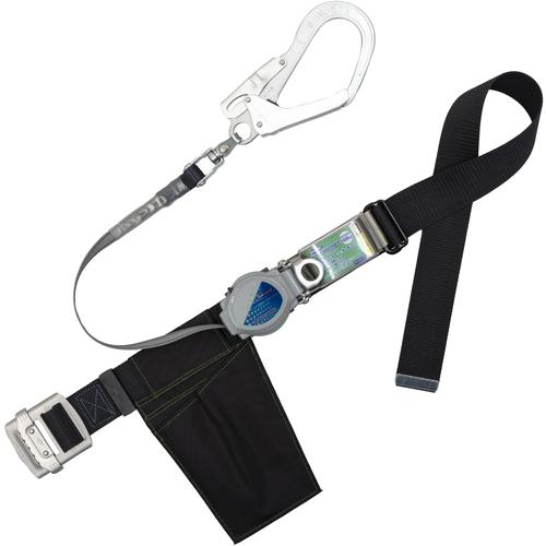 ■TSUYORON 胴ベルト型墜落制止用器具(巻取タイプ)ロック機構付き 2WAYリトライト 黒 Lサイズ 幅50MM×長さ1400MM〔品番:TBTRL593SVBLKLJANBP〕【6286660:0】[送料別途見積り][掲外取寄][店頭受取不可](4)