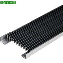 ■カネソウ 樹脂製グレーチング 縦目タイプ 屋内用 把手なし ブラック〔品番:PVA11520BLACKTOTTENASHI〕【6293739:0】[法人・事業...