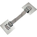 ■ティーエフサービス 家具・キャビネット転倒防止粘着金具 ティープレートベルトタイプ(メタリック)2個入り 耐荷重約360kg(2個使用時) 袋詰めタイプ〔品番...