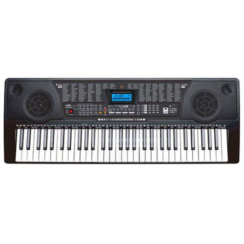 ■グリーンクロス 61キー電子キーボード 発光キー ガイド機能 音色リズム255種 電池対応〔品番:6300051833〕【6330081:0】[送料別途見積り...