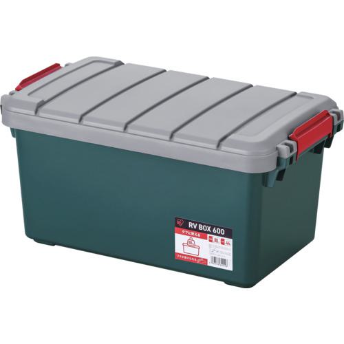 ■IRIS 299971 RVBOX600 グレー/ダークグリーン〔品番:RV600RM〕【6333054:0】[店頭受取不可]