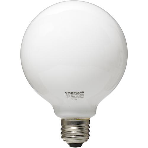 ■YAZAWA ボール電球100W形ホワイト〔品番:GW100V90W95〕【6347255:0】[送料別途見積り][掲外取寄][店頭受取不可]
