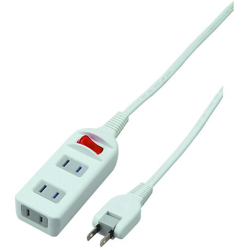 ■YAZAWA 耐トラシャッター集中スイッチ付3個口3m〔品番:Y02S313WH〕【6347289:0】[送料別途見積り][掲外取寄][店頭受取不可]