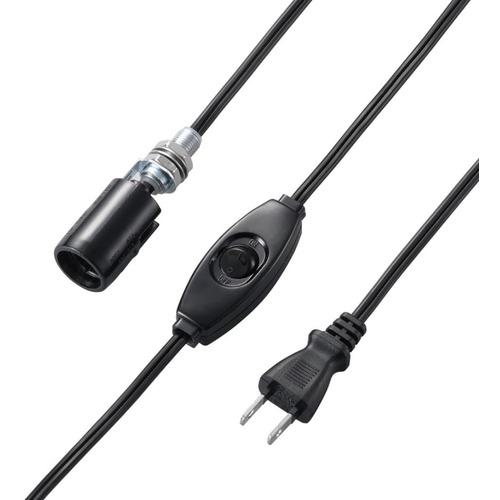 ■YAZAWA コード付ソケットキーレスソケット黒〔品番:Y02SC172BK〕【6348818:0】[送料別途見積り][掲外..