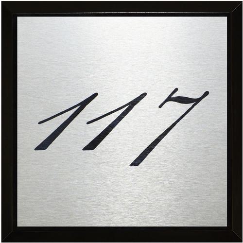 Rakuten - ■光 テーブルナンバー 117 アルミ+アクリル〔品番:GX117〕【6421910:0】[送料別途見積り][掲外取寄][店頭受取不可]