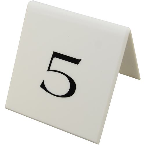 ■光 サインプレート テーブルナンバー山型 両面表示 5〔品番:UP7235〕【6436251:0】[送料別途見積り][掲外取寄][店頭受取不可]