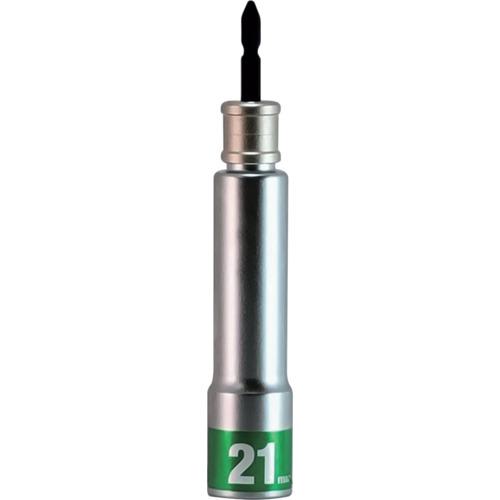 ■MUSTTOOL 軸交換式落下防止ソケット12角 差込6.35x対辺21mm×全長165mm RBS21SL-12K〔品番:19952〕【6442765:0】[店頭受取不可]