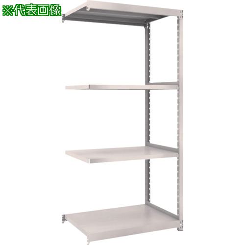 ■TRUSCO スチールラック M2型軽中量棚 860×880×H1800 4段 連結 ネオグレー〔品番:M26394B〕【6453542:0】[店頭受取不可]