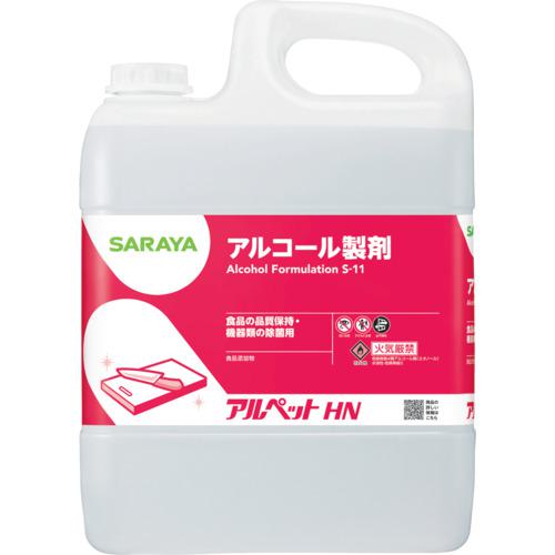 《メーカー》サラヤ（株）《品番》40069《特長》●食品の品質保持や機器類の除菌に適しています。●中性なので安心してお使いいただけます。《用途》●調理器具類の除菌。《仕様》●容量(L):5●希釈倍率(倍):原液《仕様2》●原液使用《原産国（名称）》日本《材質／仕上》●エタノール（67.1w/w%）、グリセリン脂肪酸エステル（0.3w/w%）、グリセリン（0.2w/w%）、乳酸ナトリウム（0.0065w/w%）、水（31.7w/w%）《セット内容／付属品》《注意》●詰替え用コック・ノズルは別売（品番:92091カップ＋ノズルセット）です《JANコード》4987696400696《本体質量》4.7kgサラヤ　【※軽税】アルペットHN　5L〔品番：40069〕[注番:6508451][本体質量：4.7kg]《包装時基本サイズ：209.00×120.00×293.00》〔包装時質量：4700.0g〕分類》清掃・衛生用品》労働衛生用品》食器・厨房機器洗剤☆納期情報：取寄管理コード(006) メーカー直送品 (欠品の場合有り)