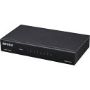 ■BUFFALO Giga 8ポート スイッチングハブ 電源外付け 金属筐体 マグネット付属〔品番:LSW7GT8ESBK〕【6510039:0】[送料別途見積...