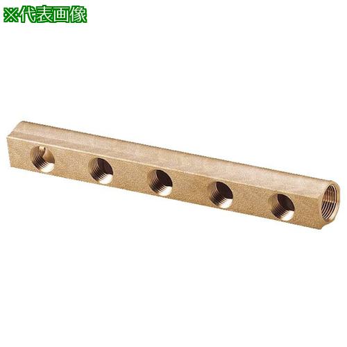 ■オンダ製作所 配管部品 ヘッダー SRH型 IN:Rc1×OUT:Rc1/2 分岐数:3 日本水道協会認証登録品〔品番:SRH..