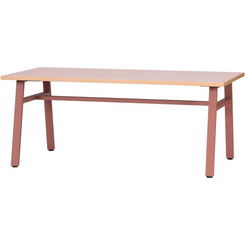 ■DAISHIN ワークショップファニチャー 作業テーブル ロータイプ テラコッタ〔品番:WSMT1809TR〕【6514738:0】[法人・事業所限定][外直送元][店頭受取不可]