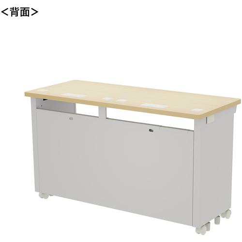 ■SANWA eデスク(薄い木目)W1200×D500×H700〔品番:EDSK12050LM〕【6530604:0】[送料別途見積り][法人・事業所限定][外直送][店頭受取不可] [2]