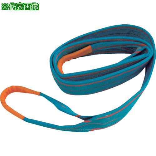 ■TESAC ブルースリング(JIS4等級・両端アイ形)荷重6.3t 全長5.5m〔品番:4E150X5.5〕【6535123:0】[送料別途見積り][掲外取寄][店頭受取不可]