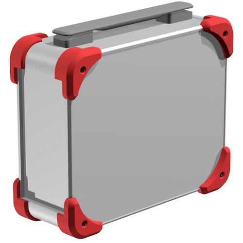 ■タカチ コーナーガード付キャリングケース〔品番:AUGH882025SRG〕【6536571:0】[法人・事業所限定][外..