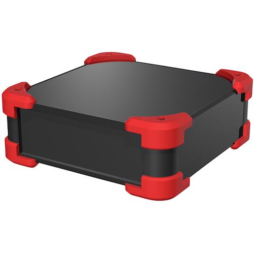 ■タカチ コーナーガード付アルミケース〔品番:AUG884316BR〕【6539609:0】[法人・事業所限定][外直送元][店頭受取不可]