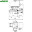 ■Fujikin SUS鋼製自動3方ダイレクトダイヤフラムバルブ_1MPa_FP-NSDTB-71〔品番:FPNSDTB716.35〕【6539896:0】[送...