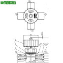 ■Fujikin SUS鋼製4方ダイレクトダイヤフラムバルブ_1MPa_FUNDXB-71G〔品番:FUNDXB71G6.352〕【6539934:0】[送料別...