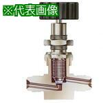 ■Fujikin SUS鋼製ベローズバルブ_1MPa_FUB-91〔品番:FUB916.35CJN〕【6539976:0】[送料別途見積り][法..