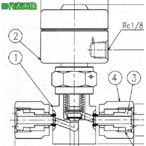 ■Fujikin SUS鋼製自動ベローズバルブ_1MPa_FPR-71〔品番:FPR719.522PIA〕【6541498:0】[送料別途見積り..