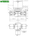 ■Fujikin SUS鋼製自動3方ダイレクトダイヤフラムバルブ_1MPa_FPR-NDTB〔品番:FPRNDTB716.352PA〕【6543068:0】[送...
