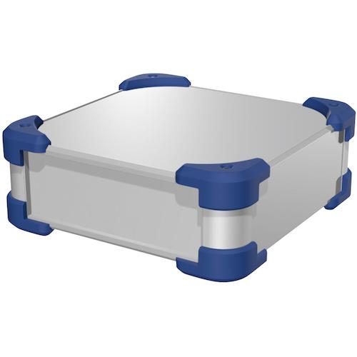 ■タカチ コーナーガード付アルミケース〔品番:AUG1331643SN〕【6544297:0】[法人・事業所限定][外直送元][店頭受取不可]