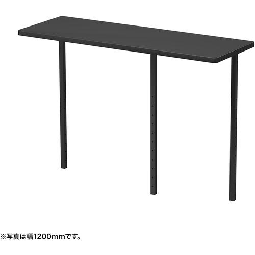 ■SANWA サブテーブルW1350ミリ用(ブラック)〔品番:EST135BK〕【6546443:0】[送料別途見積り][法人・事業所限定][外直送][店頭受取不可]