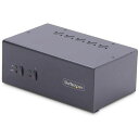 ■StarTech KVMスイッチ/2ポート/デュアルモニター/DisplayPort/4K60Hz/4x USB Type-A/3.5mmステレオ〔品番:P2...