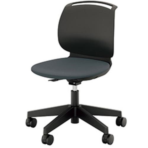 ■NAIKI ミーティングチェアー(肘無) E480型 ルント runto〔品番:E484B1CH〕【6562774:0】[送料別途見積り][掲外取寄][店頭受取不可]