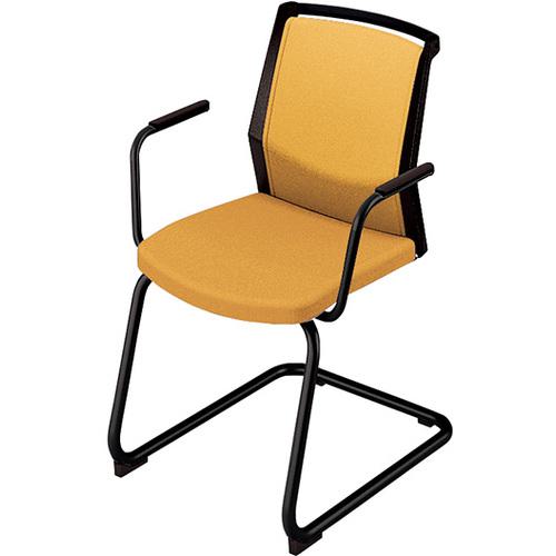 ■NAIKI ミーティングチェアー(肘付) E290型 オセディア osedia〔品番:E298FKB1PYE〕【6565954:0】[送料別途見積り][掲外取寄][店頭受取不可]