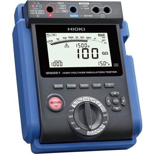 ■HIOKI 高電圧絶縁抵抗計 IR5051〔品番:IR5051〕【6578878:0】[店頭受取不可]