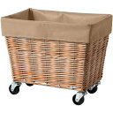 ■グリーンクロス 脱衣かご WILLOW LAUNDRY BASKET With CASTER 28L BE〔品番:6300054609〕【6584143:0】...