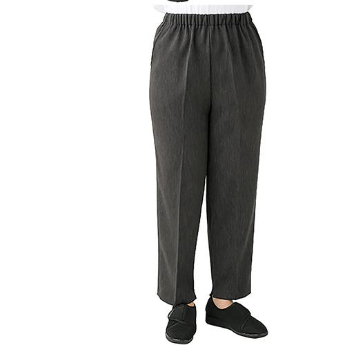 ■グリーンクロス 裾ファスナーパンツ 診察湿布貼り 保温素材 秋冬 婦人 股下60cm GY M〔品番:6300054210〕【6586684:0】[送料別途見積り][法人・事業所限定][外直送][店頭受取不可]