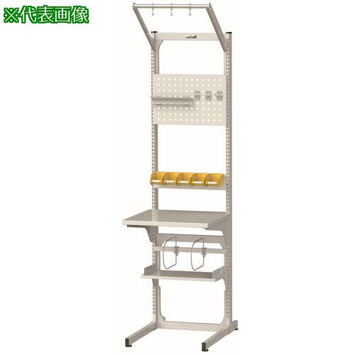 ■ヤマテック マルチワークテーブル 両面タイプ 天板D450 HPBD型 W600×D1274×H2106mm シルキーホワイト〔品番:MWR0621LHPBD〕【6587761:0】[法人・事業所限定][外直送元][店頭受取不可]