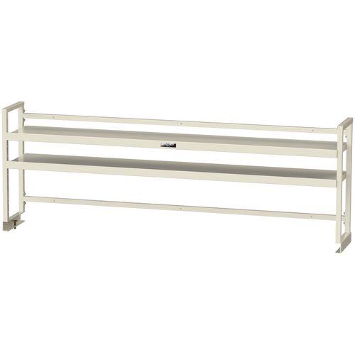 ■ヤマテック ワークテーブル架台 棚板2段タイプ 天板W1800用 ヤマテックアイボリー〔品番:WK21800NIV〕【6590950:0】[法人・事業所限定][外直送元][店頭受取不可]